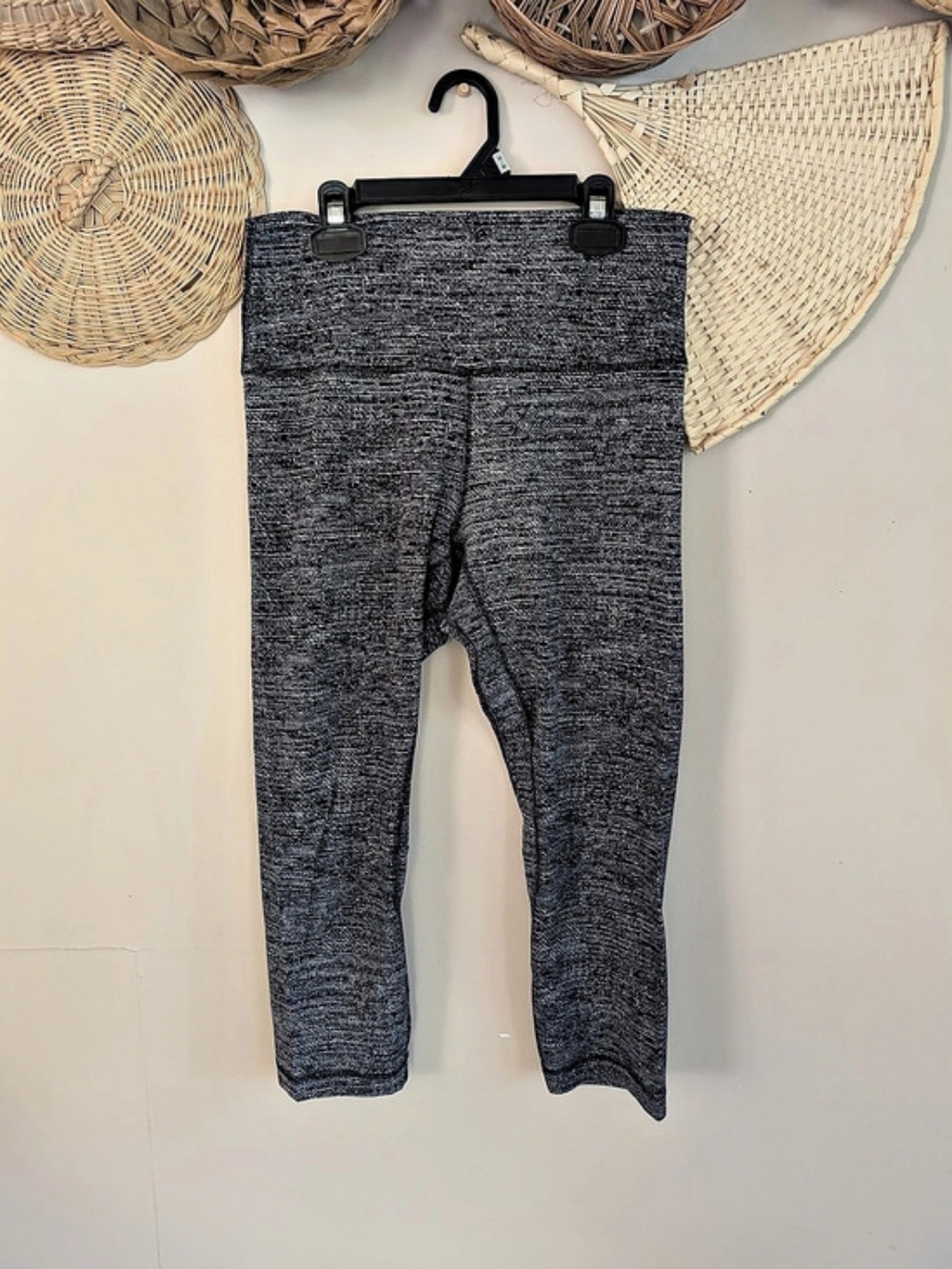 Lululemon High Rise Capri Leggings Grey Heathered